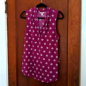 Magenta poly/spandex charter club tank